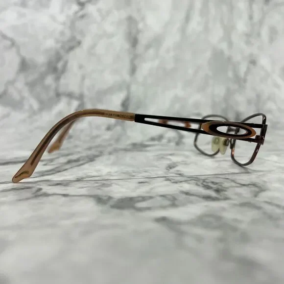 Brendel 902090 60 Eyeglasses Frames Brown Round Full Rim 51-17-135 - Picture 3 of 12